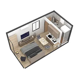 Casa móvil del envase de la construcción clásica del estilo de China para el salón de té / la tienda con las certificaciones
