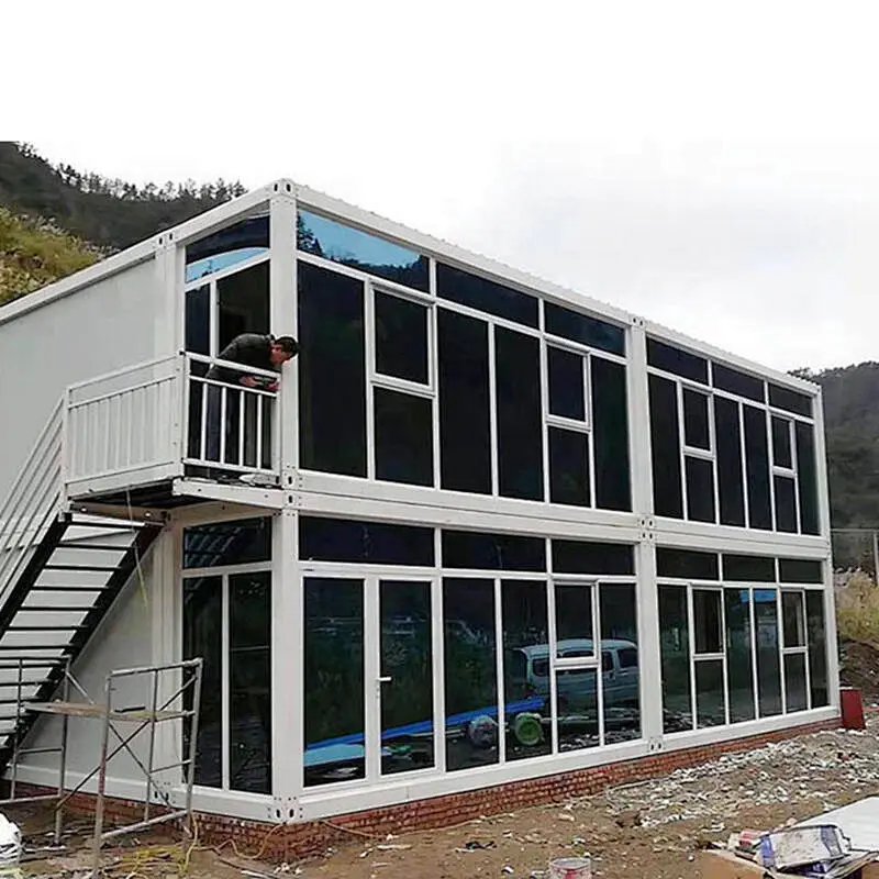 Casas prefabricadas grandes del envase del equipo completo del edificio de oficinas completo con las certificaciones