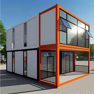 Casa de contenedores de acero prefabricada de montaje rápido para vivir