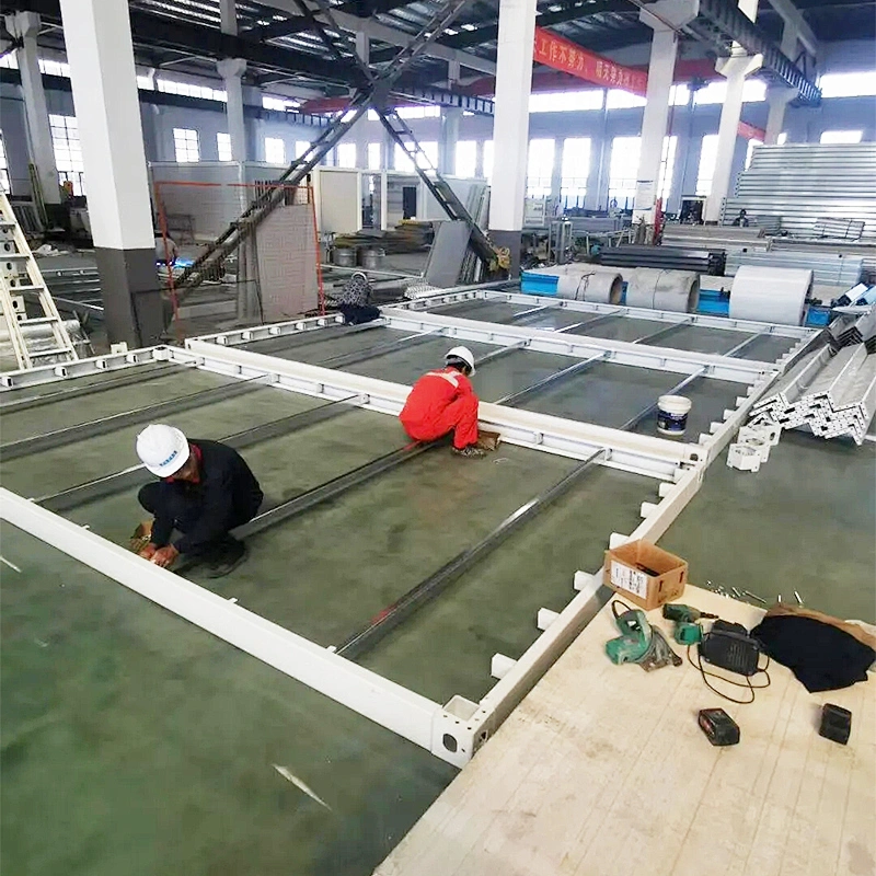 Casa contenedor portátil llena plana movible de XinCheng para el campamento
