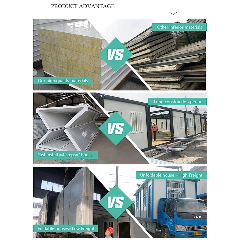 Prefabricated folding mobile container  home