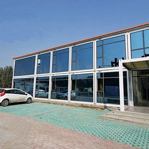 Casas de contenedores portátiles de lujo de paquete plano