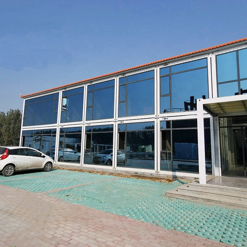 Casas de contenedores portátiles de lujo de paquete plano