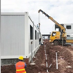 Flat Pack 40FT movilbe portable container House (en inglés)