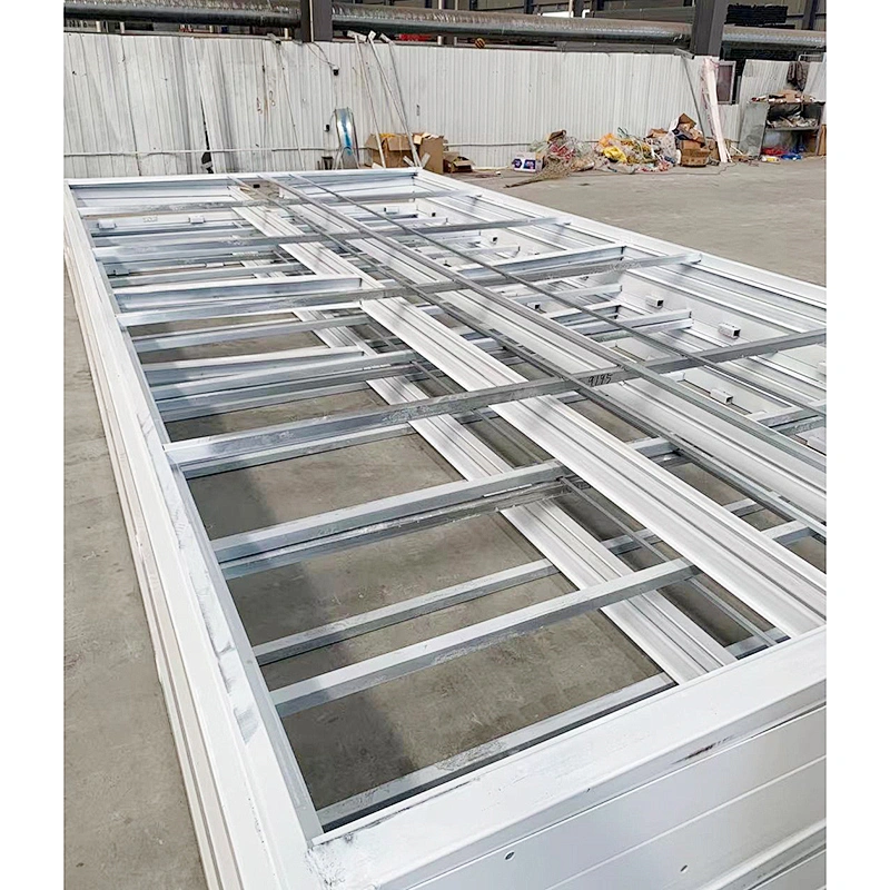Casa contenedor plegable de estructuras de acero galvanizado