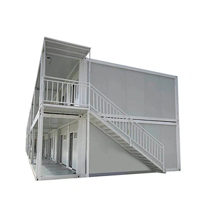 Casa de contenedores de paquete plano Modular de bajo costo