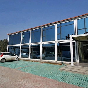 Casas de contenedores portátiles de lujo de paquete plano