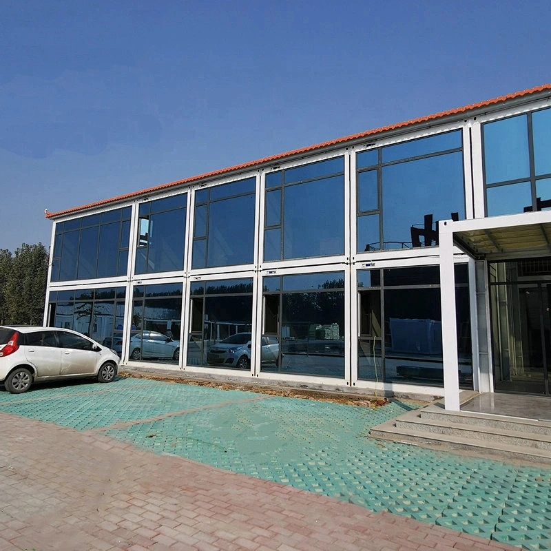 Casas de contenedores portátiles de lujo de paquete plano
