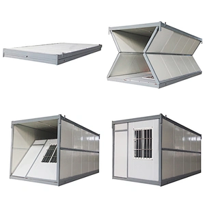 Casa contenedor plegable de estructuras de acero galvanizado