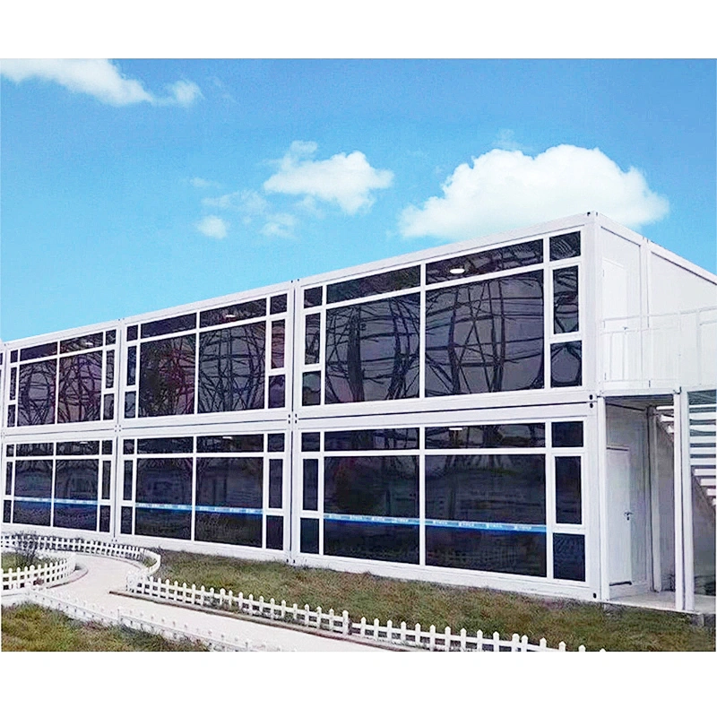 Casas de contenedores portátiles de lujo de paquete plano