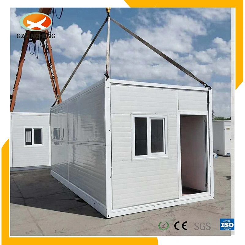 Casa contenedor móvil plegable con pequeño volumen de embalaje y bajo costo de transporte
