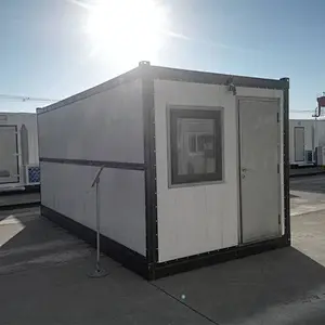 Casa contenedor de cabina prefabricada Casa contenedor plegable portátil para ventas