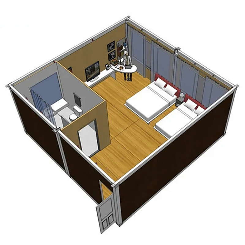 Cabañas prefabricadas jardín prefabricado contenedor casa de lujo habitaciones de Hotel