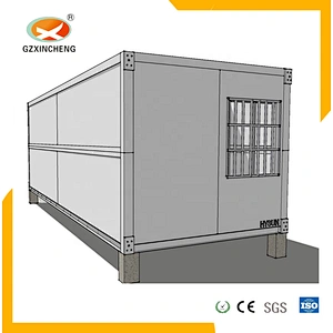 Floading container house steel struture building