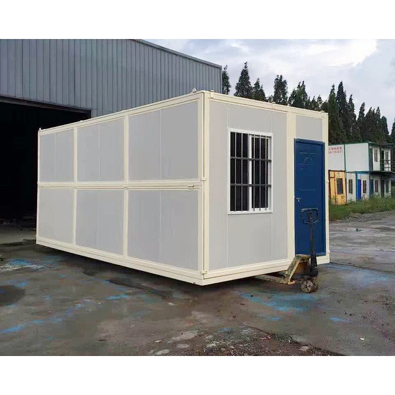 Casa contenedor de cabina prefabricada Casa contenedor plegable portátil para ventas
