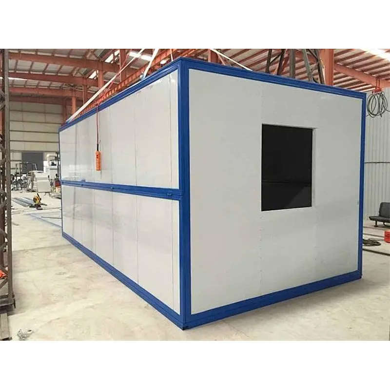 Casa contenedor de cabina prefabricada Casa contenedor plegable portátil para ventas