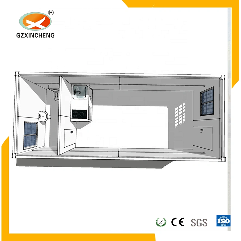 Floading container house steel struture building