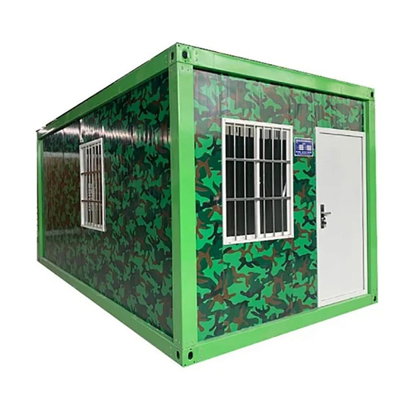 Casa de 2 plantas prefabricada casa de vivienda casa de contenedor de paquete plano para la oficina