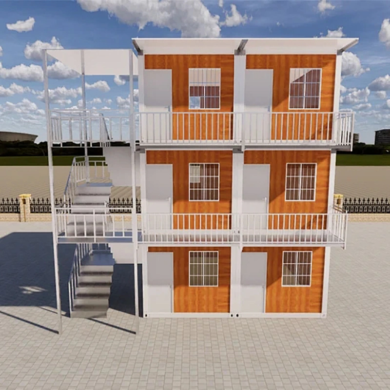 Wholesale 2 Storey Apartment Building Prefab Container House