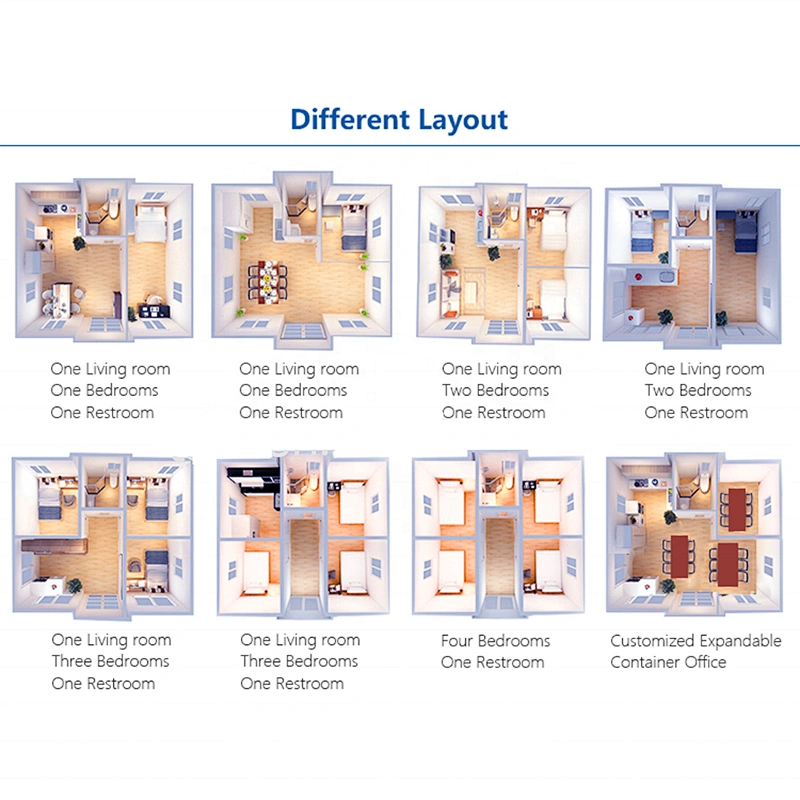 Casa extensible plegable portátil del envase del diseño moderno para vivir