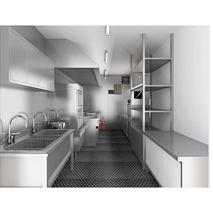Casa contenedor prefabricada portátil para cocina móvil