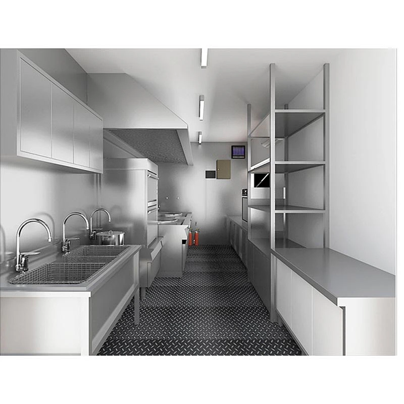 Casa contenedor prefabricada portátil para cocina móvil