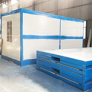 Casa contenedor plegable Se instala fácilmente con 4 pasos