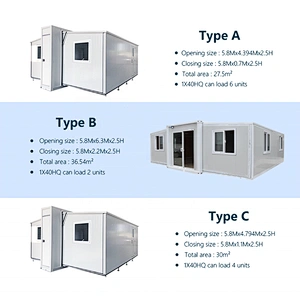 Casa extensible plegable portátil del envase del diseño moderno para vivir