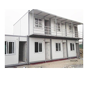 2-story Prefab container house for temporary dormitory or office