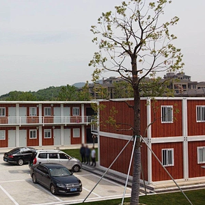Casa contenedor de nuevos materiales para aula / dormitorio / apartamento