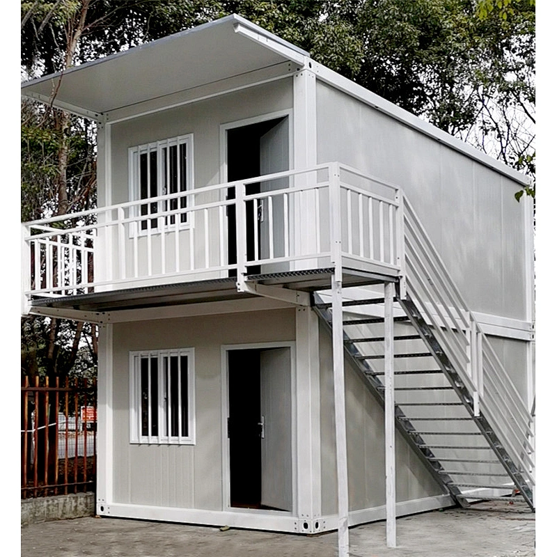 2-story Prefab container house for temporary dormitory or office