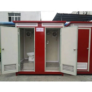 Portable temporary mobile toilet with Squat toilet sitting toilet