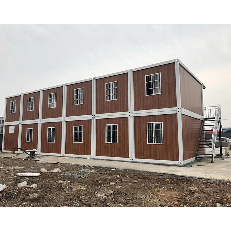 2-story Prefab container house for temporary dormitory or office