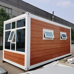 Prefab containter house with full view glass