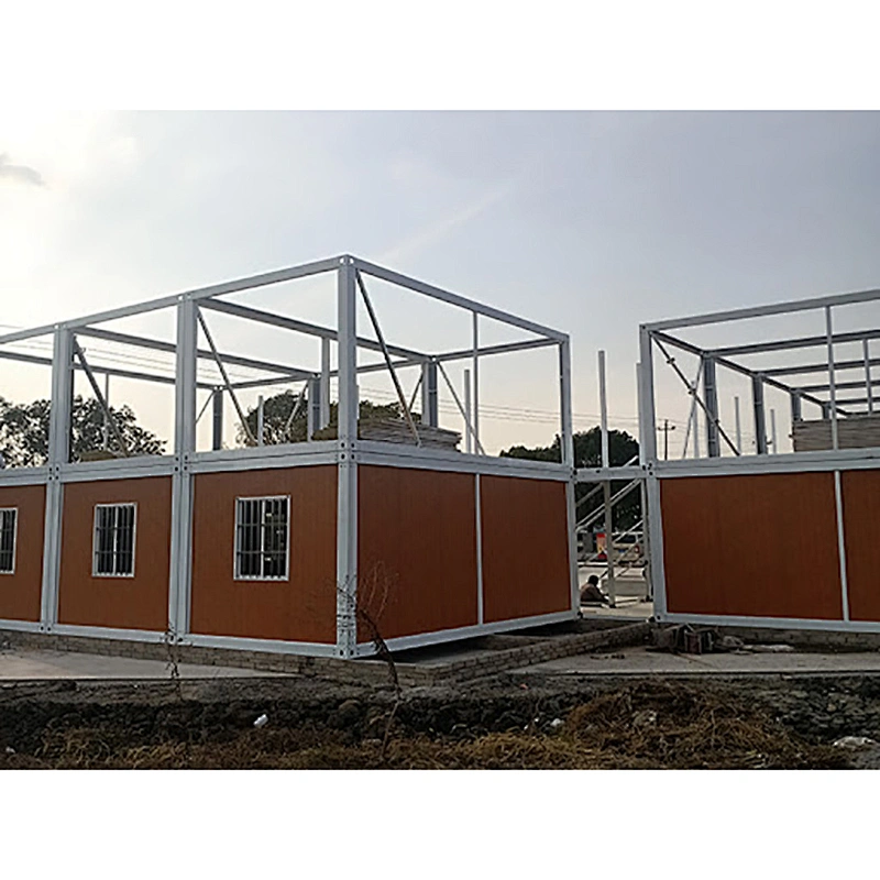 2-story Prefab container house for temporary dormitory or office