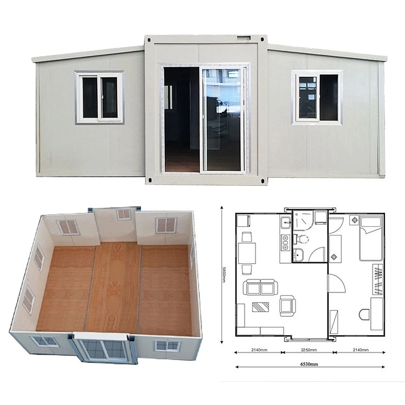 Casa extensible plegable portátil del envase del diseño moderno para vivir