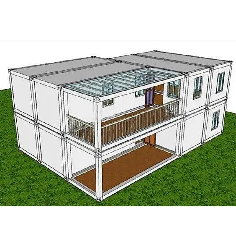 New Style Sandwich Panel Flat Pack Living Container Housing Room