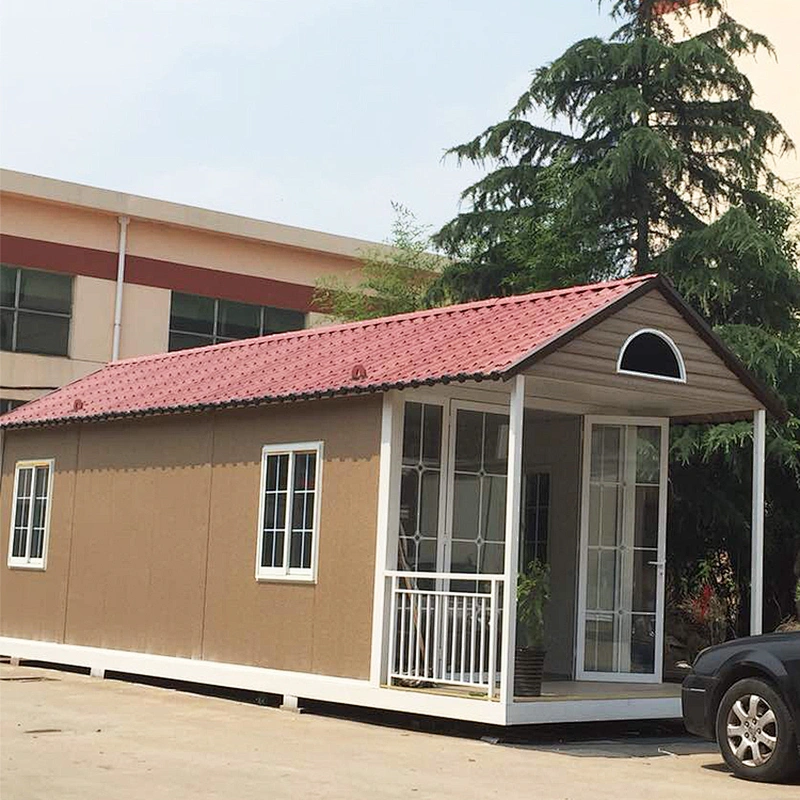 Casa de estructura de acero prefabricada moderna estándar C.E de alta calidad