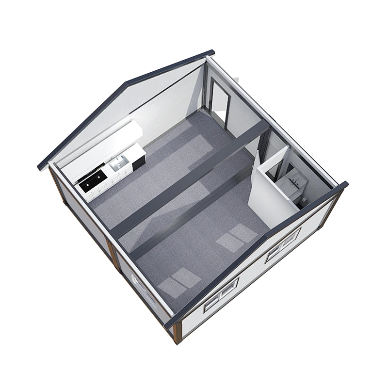 Prefabricated house double container home seamless stitching