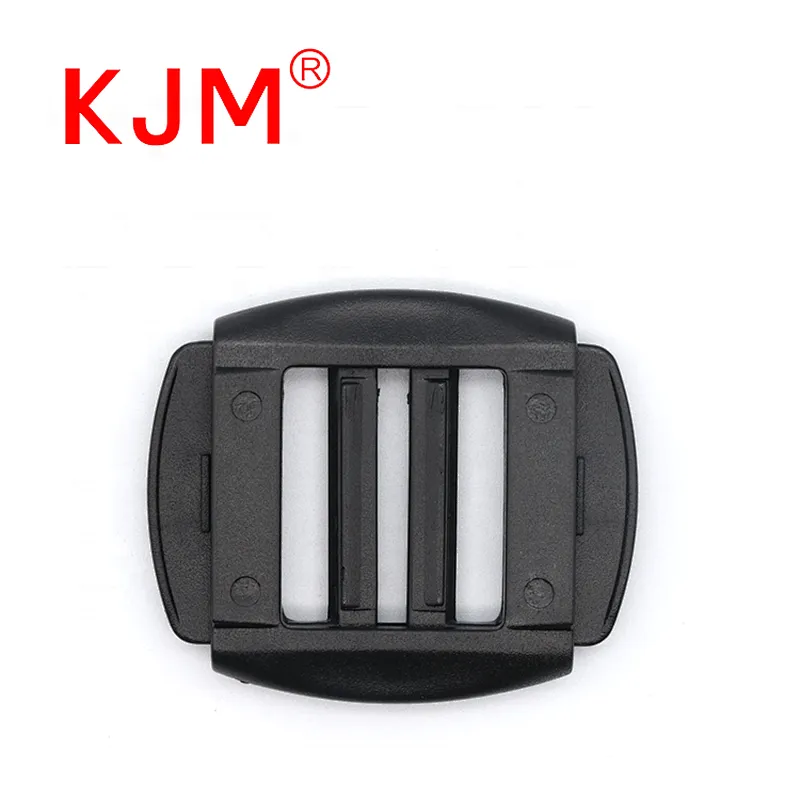 KJM Original Factory 25mm Plastic Double Regulation Strap Adjuster Ladder Lock Buckle Backrest Clip for Baby Carriage