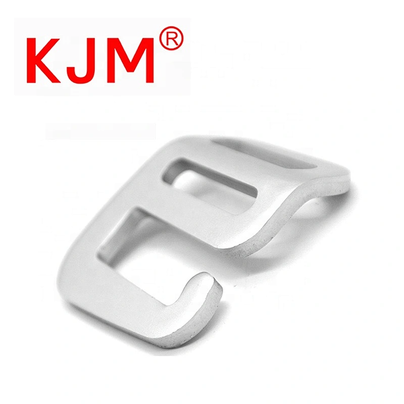 Customized Logo Backpack Accessories Webbing Black and Sliver G Hook Aluminum 20mm Buckle