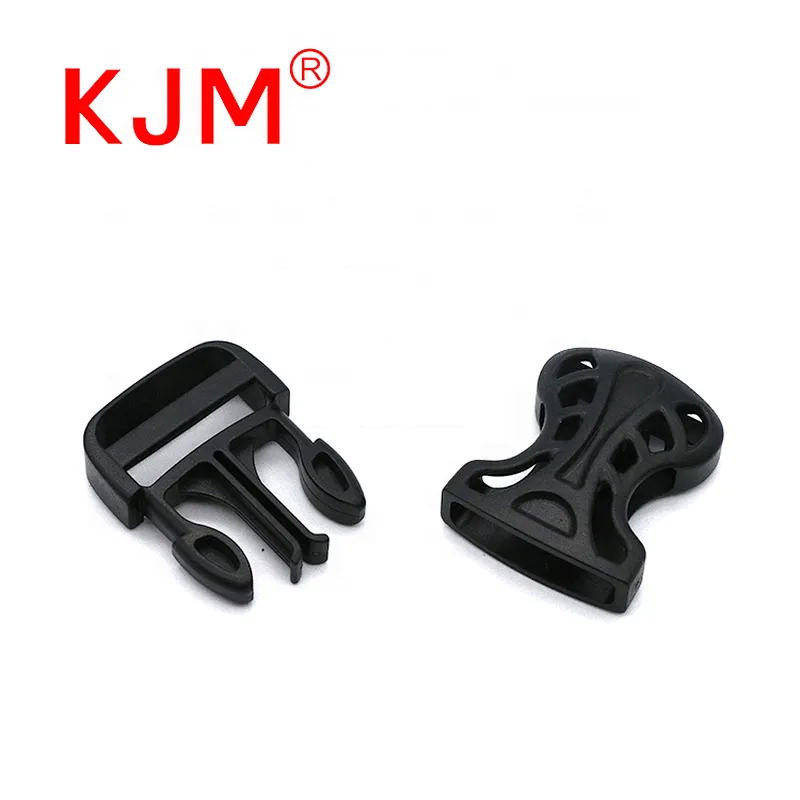Wholesale 25mm Black POM Plastic Quick Release Bag Buckle for Hiking Backpack