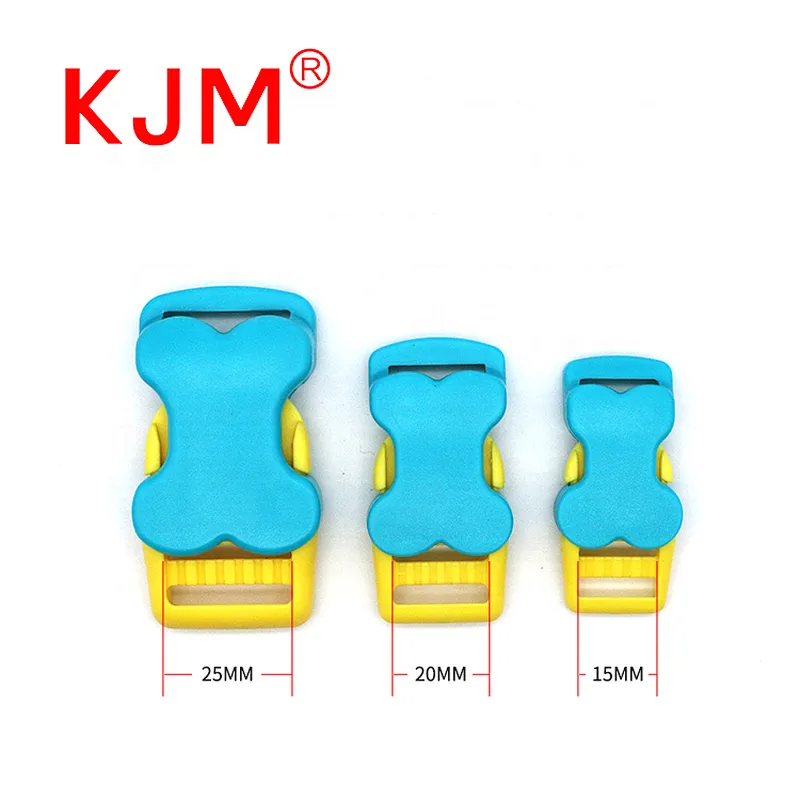 China Factory POM Curved Side Release Buckle for Dog Collar