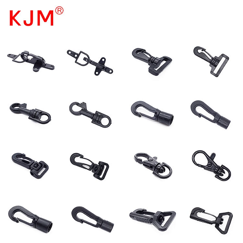 Factory OEM POM snap clip hooks strap belt hooks rotary plastic swivel snap buckle hook
