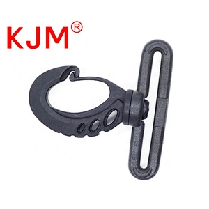 KJM Customized  Accessories Plastic Revolving Snap Hook for Bicycle  Tent Bag