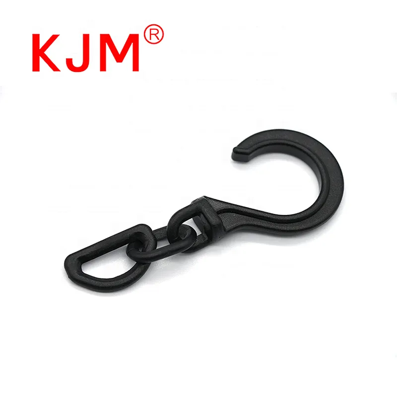 KJM Hot Sale 20mm POM Plastic black mini hooks for Baby Stroller Pram Carriage