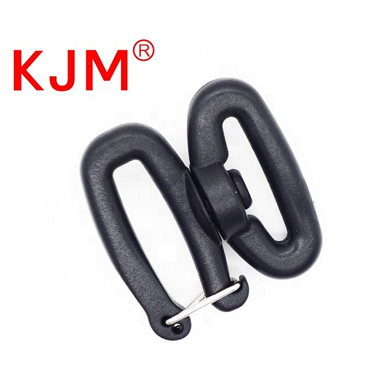 Customized 8 Shape Plastic Swivel Snap Carabiner Hook for Outdoor Backpack