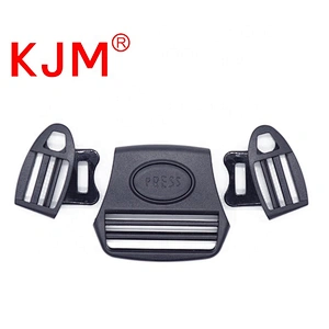 KJM Customized 5 ways Plastic Center Quick Release Breakaway Buckle for Baby Stroller