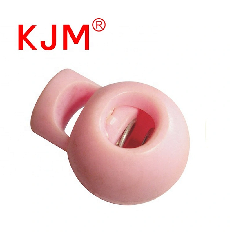 In Stock Plastic Bag Round Spring Toggle Cord Lock Stopper for Travel Backpack Clothing Shoes