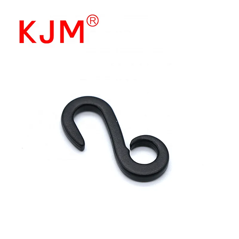 Wholesale Mini Plastic Black J-shape Hook for Baby Carrier Stroller